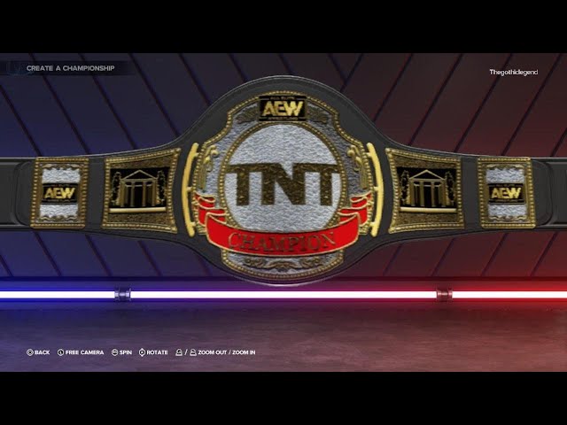 WWE 2K23: Custom Titles - AEW TNT Championship
