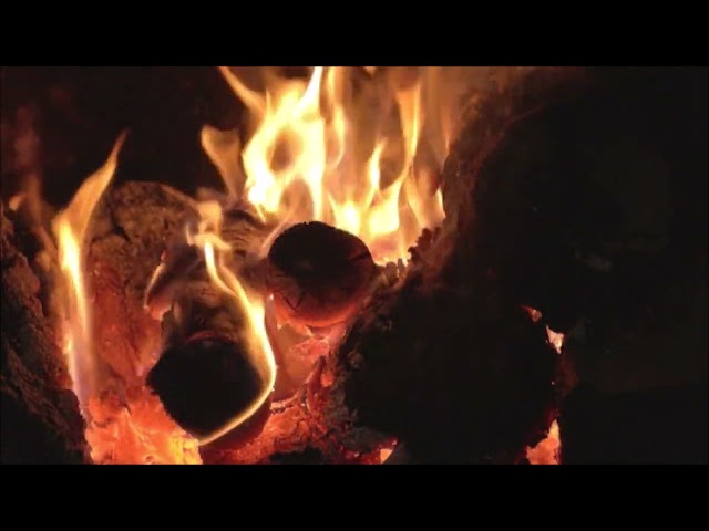 Fireplace 12 HOURS full HD • Soft Jazz Saxophone Music