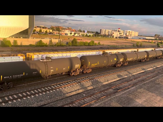 Train Meet! BNSF 6871 Leads A Tanker Train And BNSF 6177 Leads A Loaded Coal!