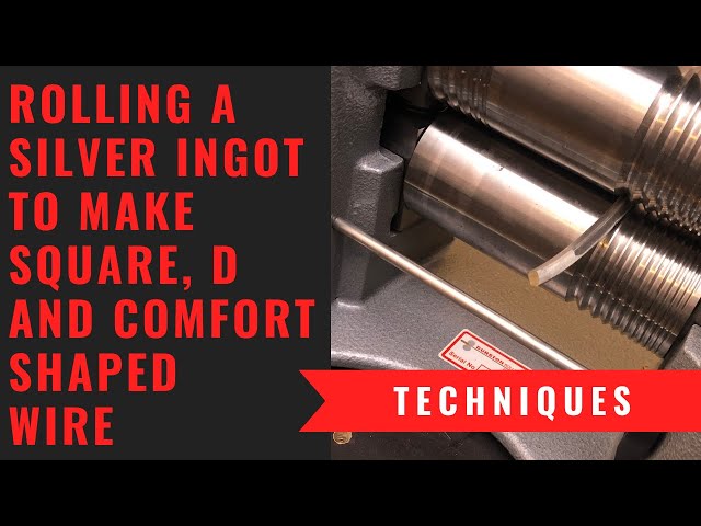 How To Roll a Silver Ingot To Make Wire - Recycling Old Scrap Silver