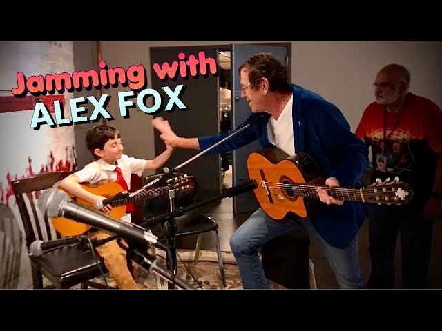 Alex Fox Jamming On Guitar With 6-Year-Old Noah And 8-Year-Old Joseph!