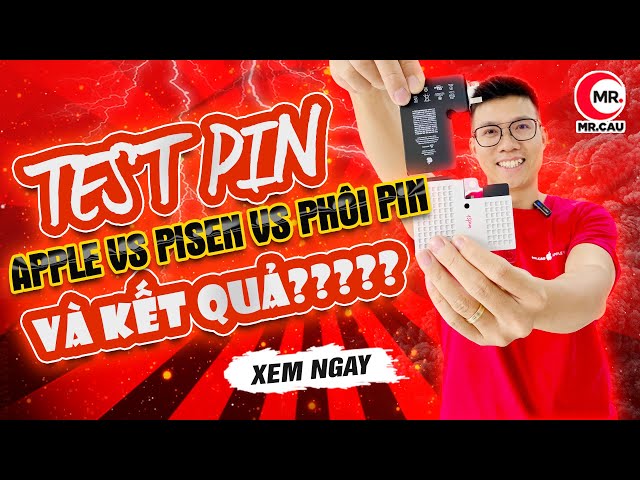 So sánh test Pin ZIN APPLE vs Pin Pisen và Phôi pin zin đảo cổ trên iPhone 12 promax