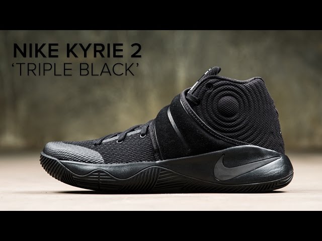 Nike Kyrie 2 'Triple Black' Quick On Feet Look