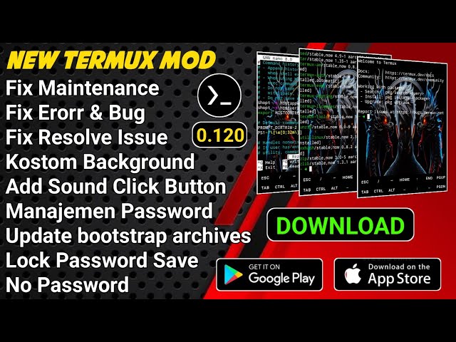 Download Termux Mod  | Update Verssion 0.120 | Full Secript