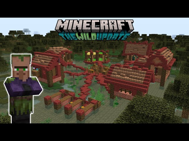 I Built a Mangrove Swamp Village in Minecraft 1.19!