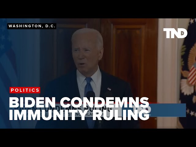 Biden condemns immunity ruling, lawmakers call Biden’s stance alarming