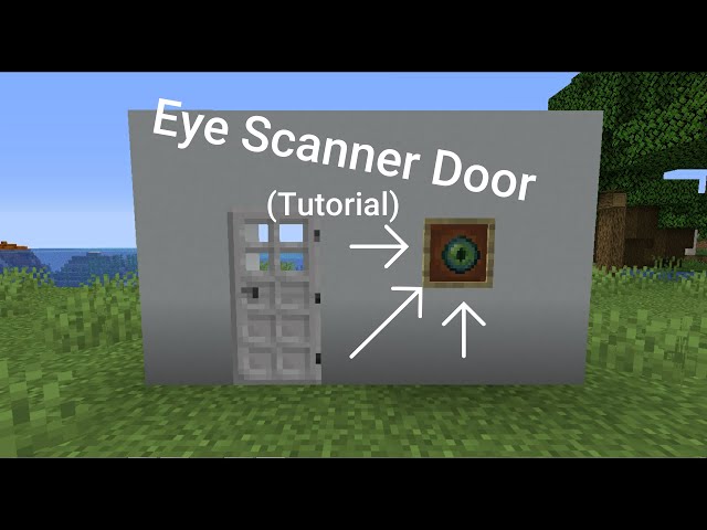 How to Make Eye Scanner Door in Minecraft | L Worlds Gaming