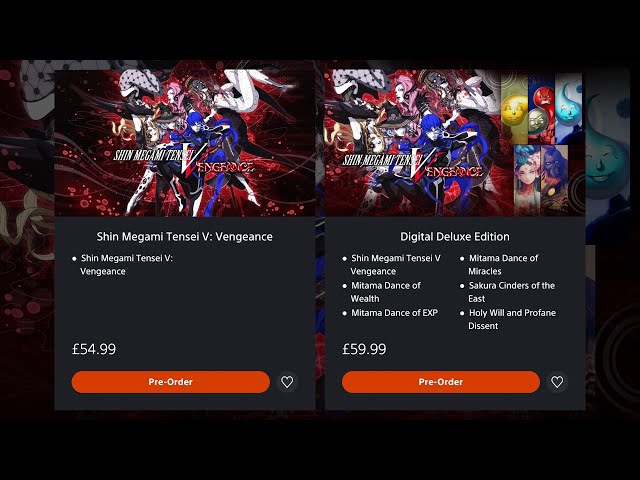 Shin Megami Tensei V Vengeance Digital Deluxe Edition vs Stand Edition - What Edition Should I Buy?