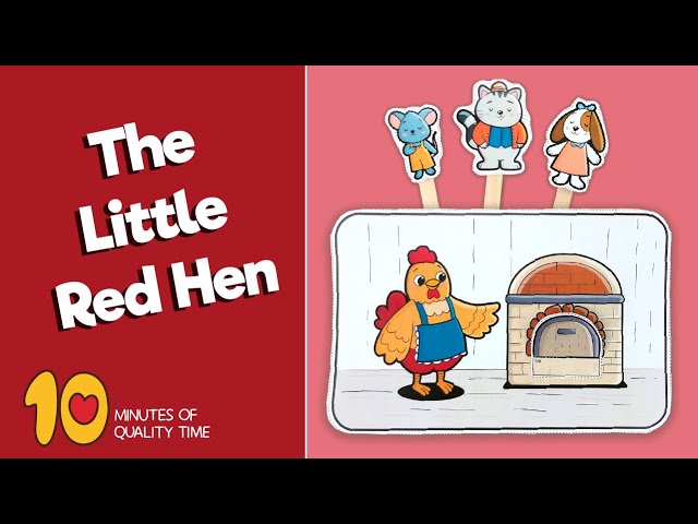 The Little Red Hen Stick Puppets Craft
