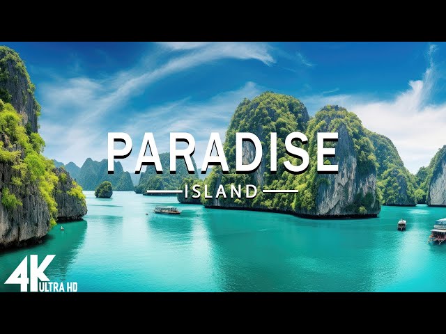 FLYING OVER PARADISE (4K UHD) - Relaxing Music Along With Beautiful Nature Videos(4K Video Ultra HD)