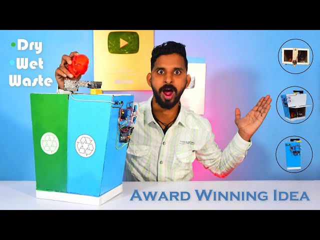 How to Make Smart Dustbin | कूड़ा करकट पर आधारित Award Wining Project Idea #arduino #project