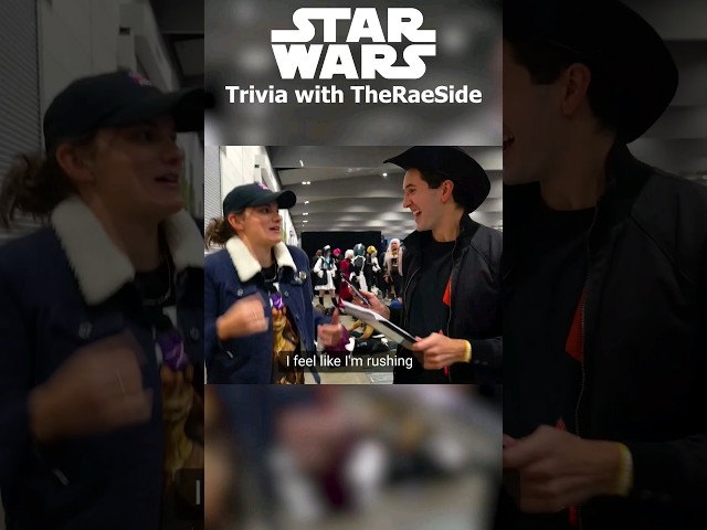 Star Wars Trivia with @TheRaeside! She absolutely smashed it! #starwars #starwarstrivia #Trivia