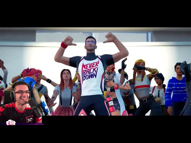 NickEh30 reacts to Never Back Down but it's a Fortnite music video!