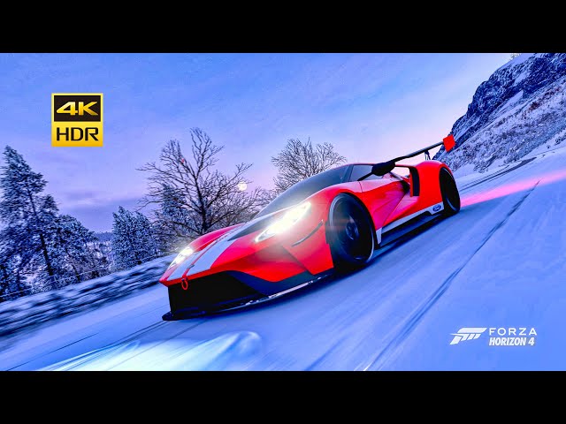 8K HDR10+ 60fps 😱 Forza Horizon 4 gameplay | Ford GT with Launch Control & Top SPEED