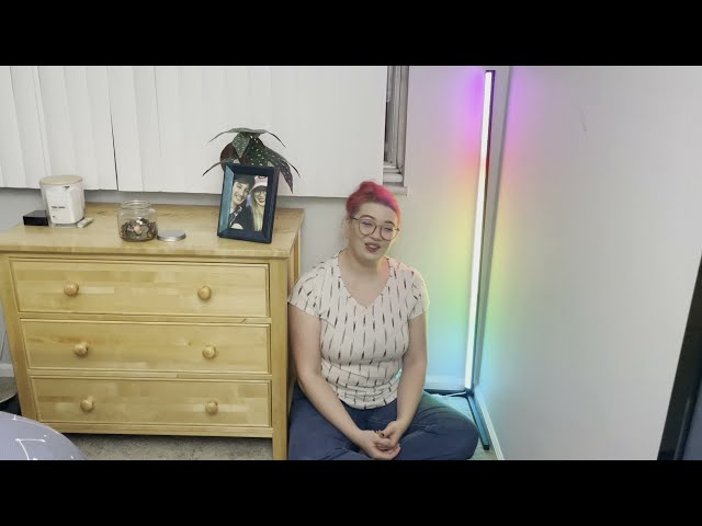 Review of Dream Color Corner Floor Lamp,Bluetooth APP and Remote Control Music Sync RGB Corner Led