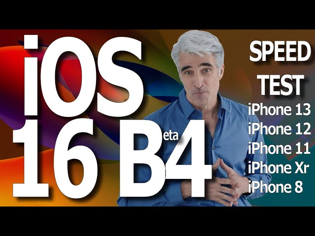 iOS 16 Beta 4 Speed Test on iPhone 8, XR, 11, 12 and 13.