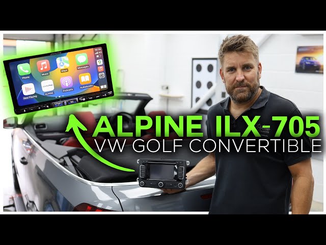 VW Golf Convertible Gets New Alpine ILX-705 Head Unit Upgrade!