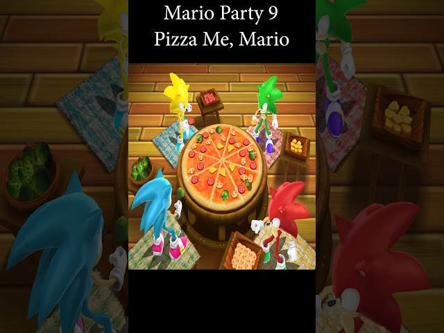 Mario Party 9 - Pizza Me, Mario Minigames - Sonic Party
