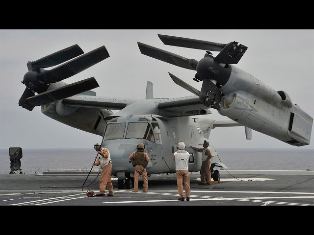 Bell Boeing V 22 Osprey American multi mission tiltrotor military aircraft, used by the Marine Corps