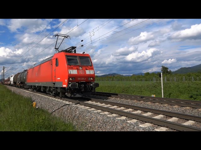 1 Stunde - 100 Güterzüge in Süddeutschland - 1 hour - 100 freight trains in south germany