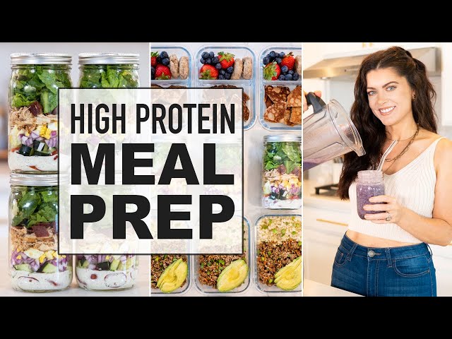 SUMMER READY MEAL PREP | healthy, high protein meals for the week!