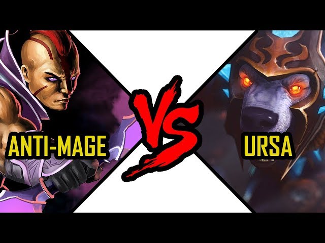 Anti Mage vs Ursa dota 2 battle Magina vs Ulfsaar the Ursa Warrior kombat #10