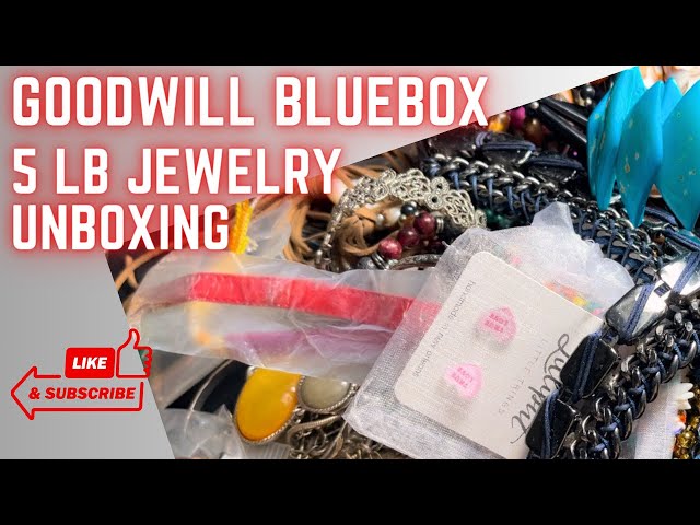 Goodwill BlueBox 5lb Jewelry Bag Unboxing Dayton OH 14k Plus Our 3 Anniversary YouTube Giveaway!!