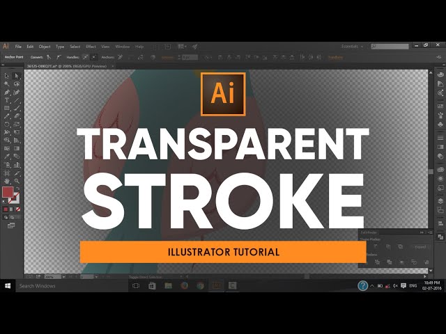 Transparent Stroke | Adobe Illustrator Tutorial