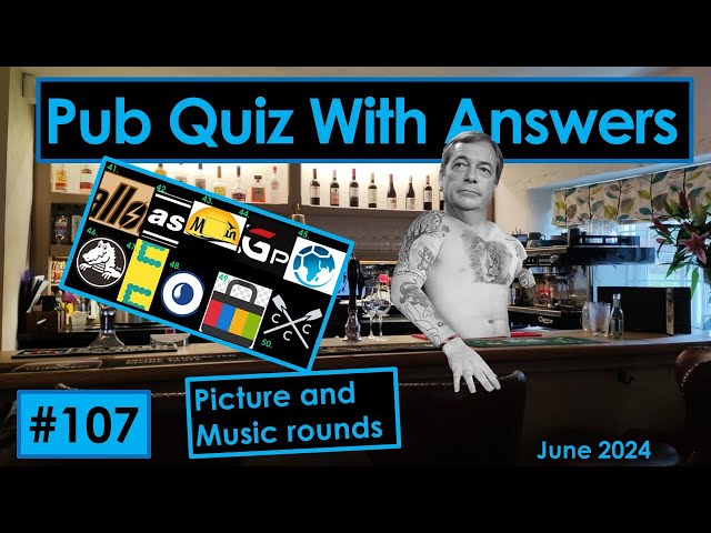 #107 PUB QUIZ. Music, picture and connection rounds