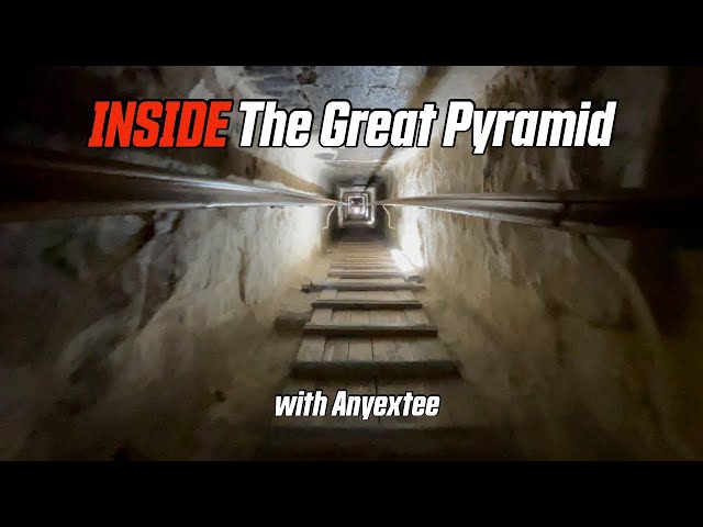Travel INSIDE The Great Pyramid of Giza Egypt with Anyextee