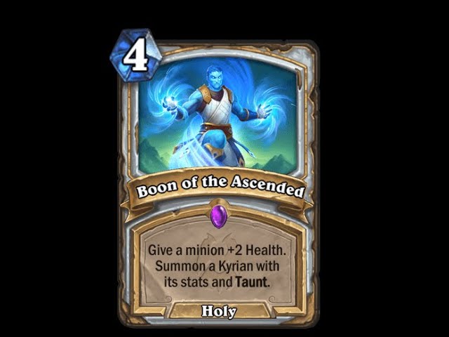Hearthstone - Ascended Kyrian (Boon of the Ascended) Voice Lines - #shorts
