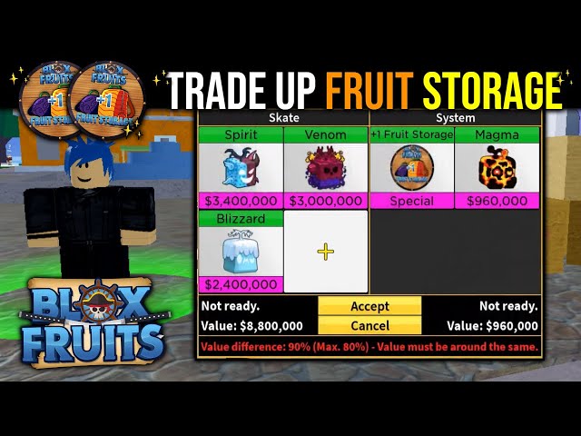 How To Trade Up to FRUIT STORAGE! 🎒✨ | Blox Fruits