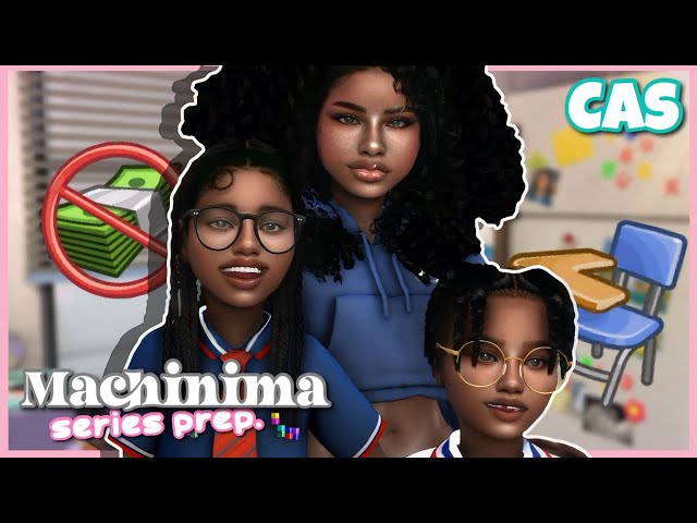 let's make sims for my new machinima series 🤩🎬  | sims 4 cas