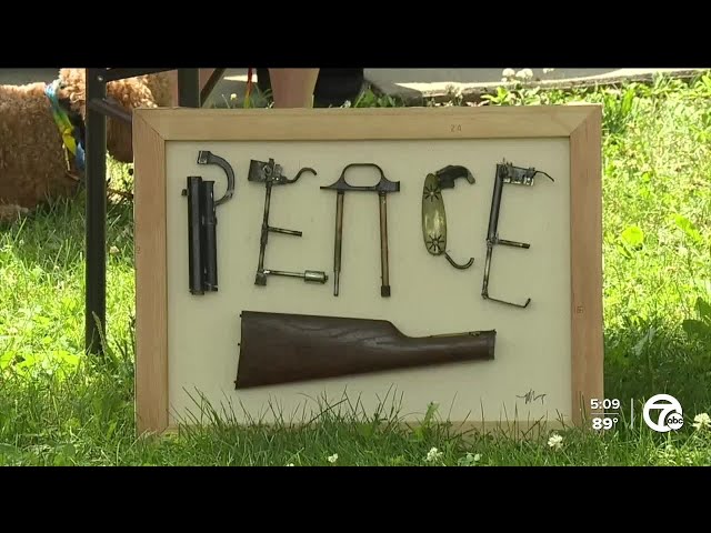 New program combats gun violence by buying back firearms to turn into art