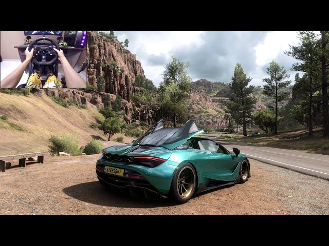 McLaren 720S Spider - Forza Horizon 5 | Logitech g920 gameplay