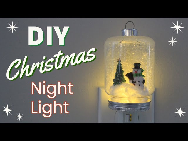 *DIY* ⛄Snowman Night Light || Dollar Tree Christmas Craft