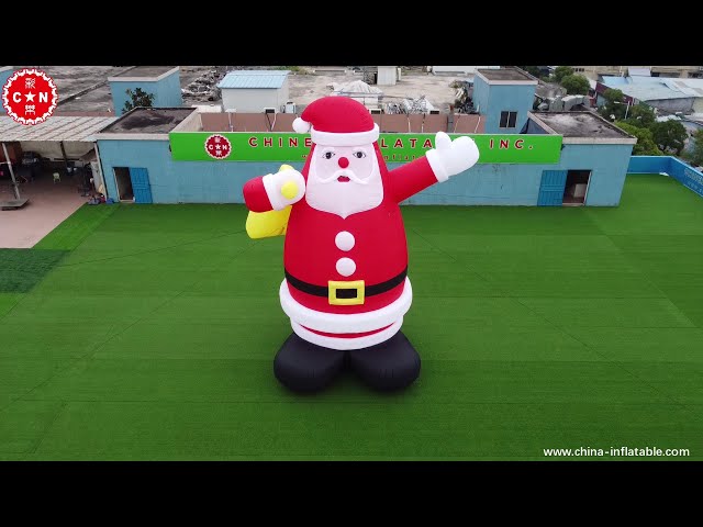 Giant outdoor inflatable Christmas Santa Claus decorations 8m height Chinee Inflatables C1-130