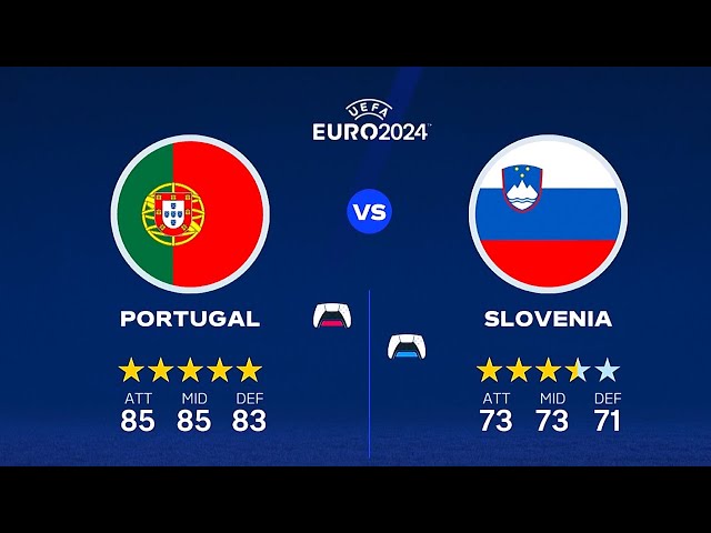 Euro 2024: LIVE Portugal vs Slovenia LIVE | UEFA Euro 2024 | FIFA 24 FC 24 PS5 Gameplay