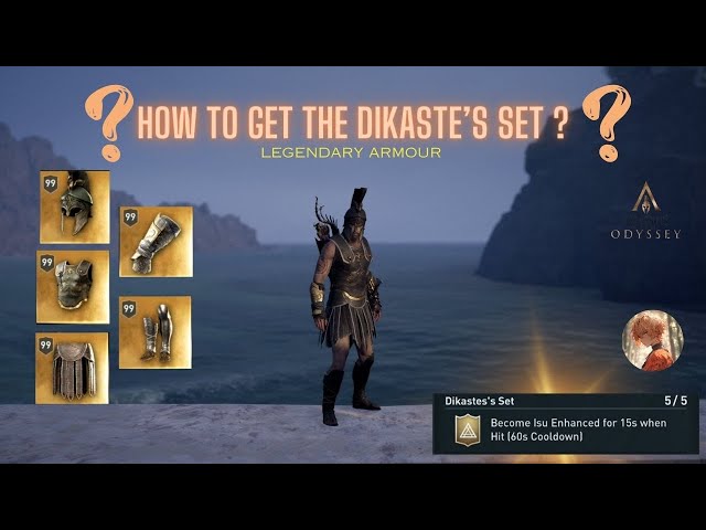 How to get the Legendary Armor - Dikaste’s Set ? | ASSASSIN'S CREED ODYSSEY | FULL GAME DLC