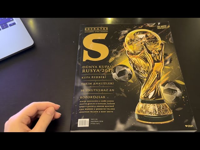 ASMR Türkçe | 2018 Dünya Kupası Socrates Dergisi İnceleme | Sadece Futbol Konuşuyoruz