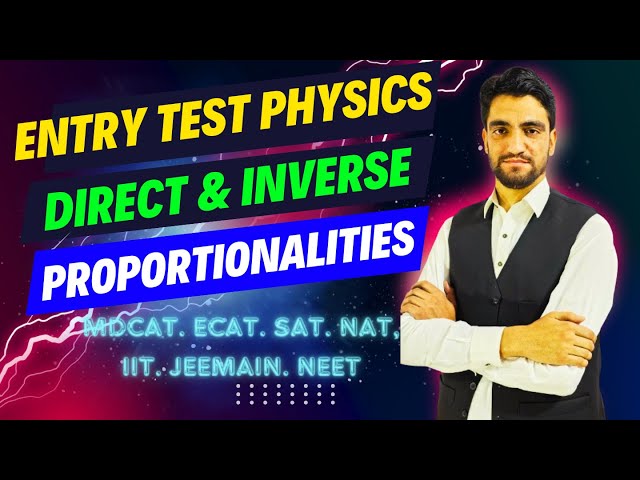 Lec#03: Direct and inverse proportionalities and their graphs by sir Naseeb Physics wala