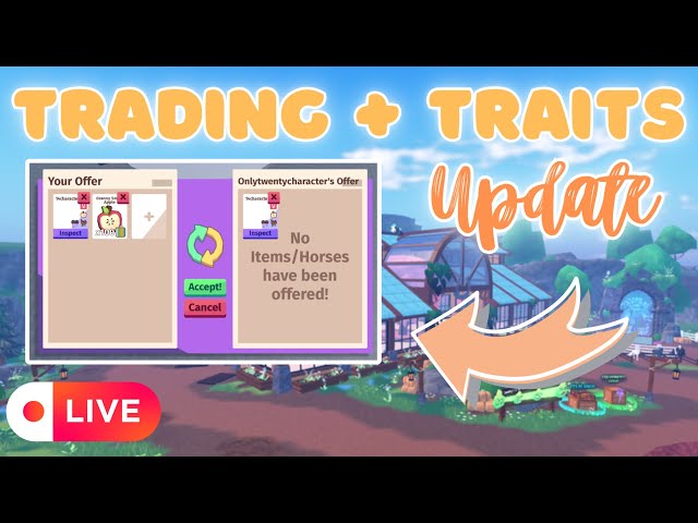 Trading + Traits Update Livestream! | Horse Life