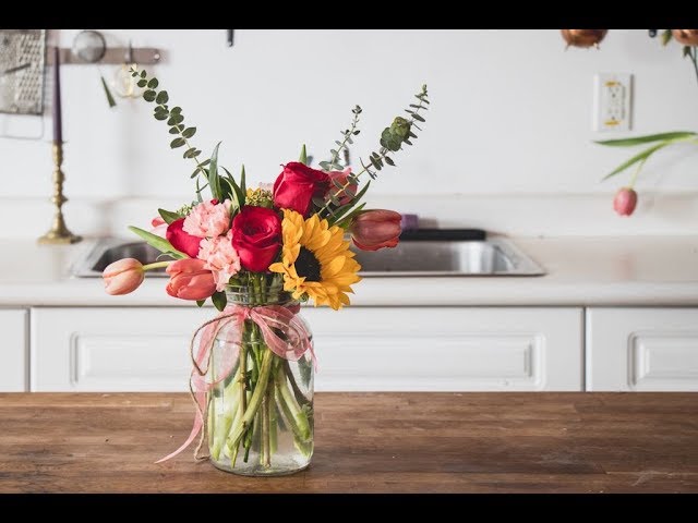 Grocery store flower arrangement for under $50