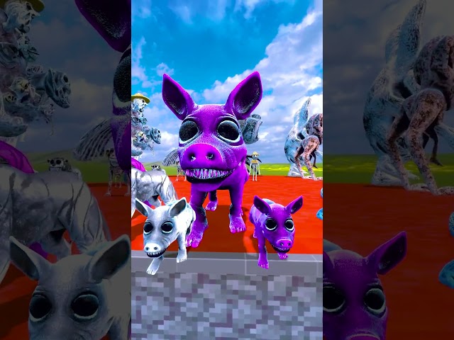 SIZE COMPARISON ZOONOMALY FAMILY MONSTERS NEW MINECRAFT PLATFORM IN GARRY'S MOD SMILING CAT