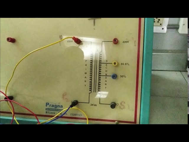 Connection of Open Circuit (OC) test wiring connections