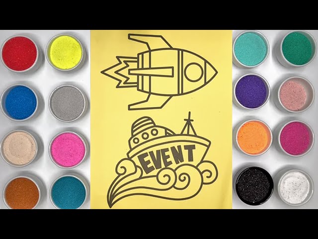 Space Rocket Sand Painting Event | Fun Videos for Kids