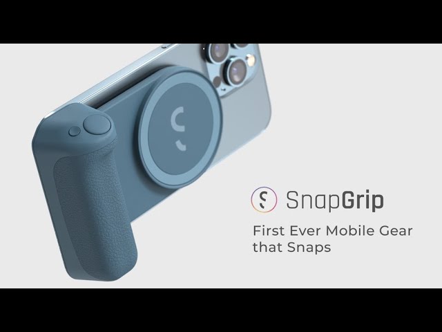 SnapGrip Magnetic Snap-on Camera Grip+Battery for your phone