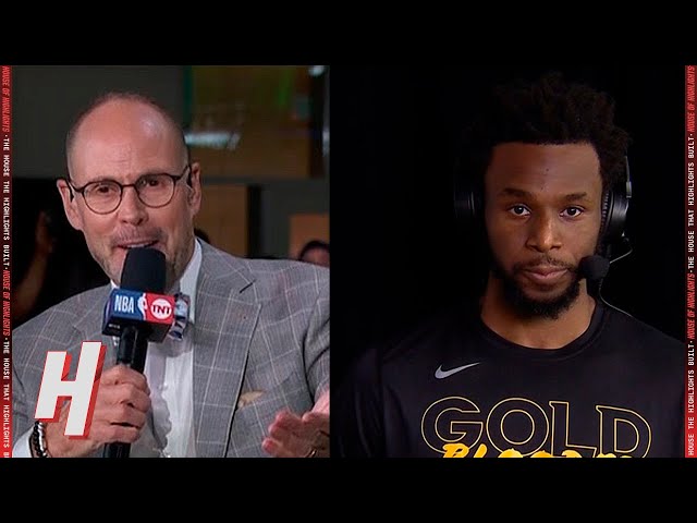 Andrew Wiggins Joins Inside the NBA, Talks POSTER DUNK on Luka Doncic 🔥
