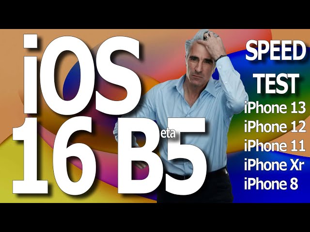 iOS 16 Beta 5 Speed Test on iPhone 8, XR, 11, 12 and 13. (Public Beta 3)