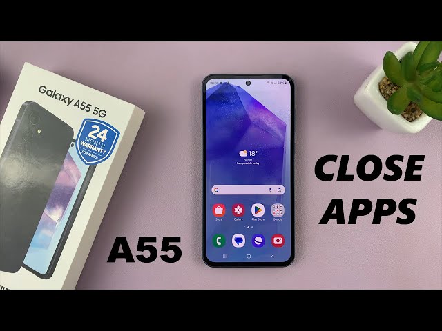 How To Close Background Running Apps On Samsung Galaxy A55 5G
